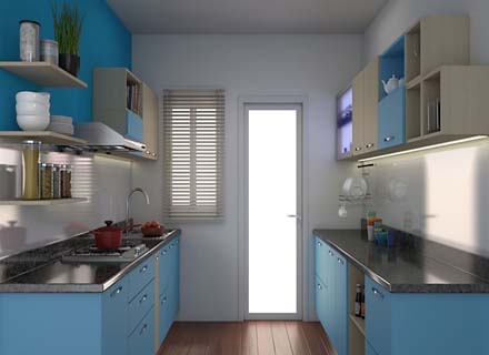 parallel kitchen design 